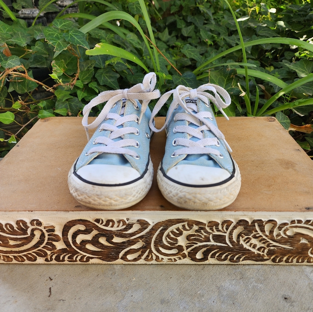 Light Blue Converse - Picture 5 of 8
